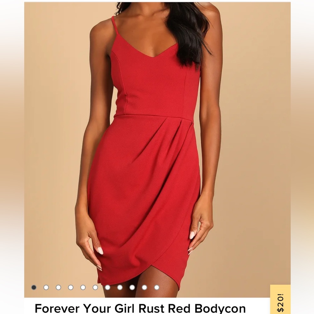 FAUX-WRAP STYLE BODYCON DRESS